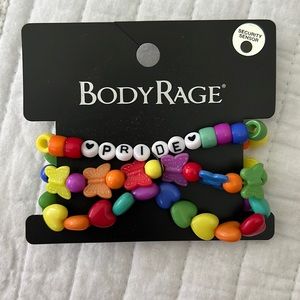 Brand new! Body Rage by Spencer’s PRIDE rainbow bracelets!🌈